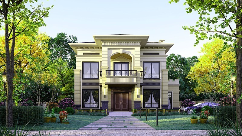 柳州中式合院住宅，开放庭院与邻里乡亲更亲近